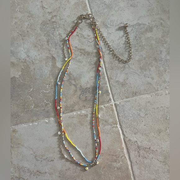 Free People Multi Beaded Daisy and Beaded Belt - Picture 3 of 10